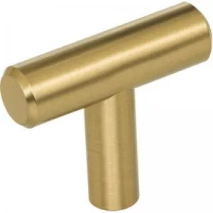 1-9/16" OVERALL LENGTH SATIN BRONZE NAPLES CABINET "T" KNOB #40SBZ