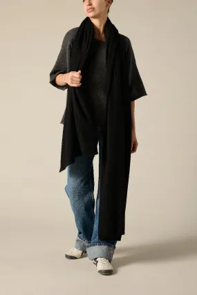 100% Cashmere Wrap in Black (new delivery arriving soon)