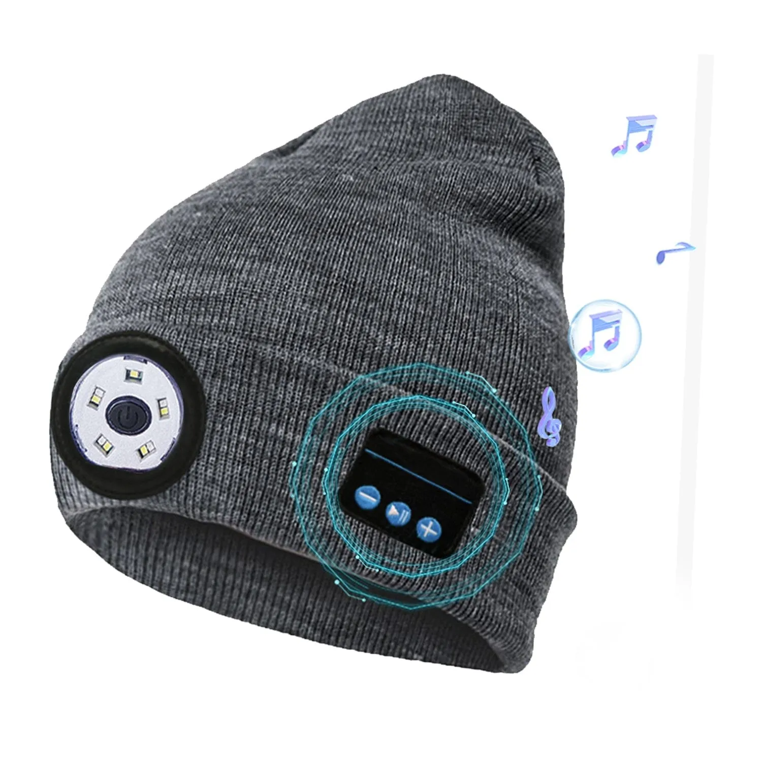 5.0 Wireless Beanie Hat with 3 Lighting Modes