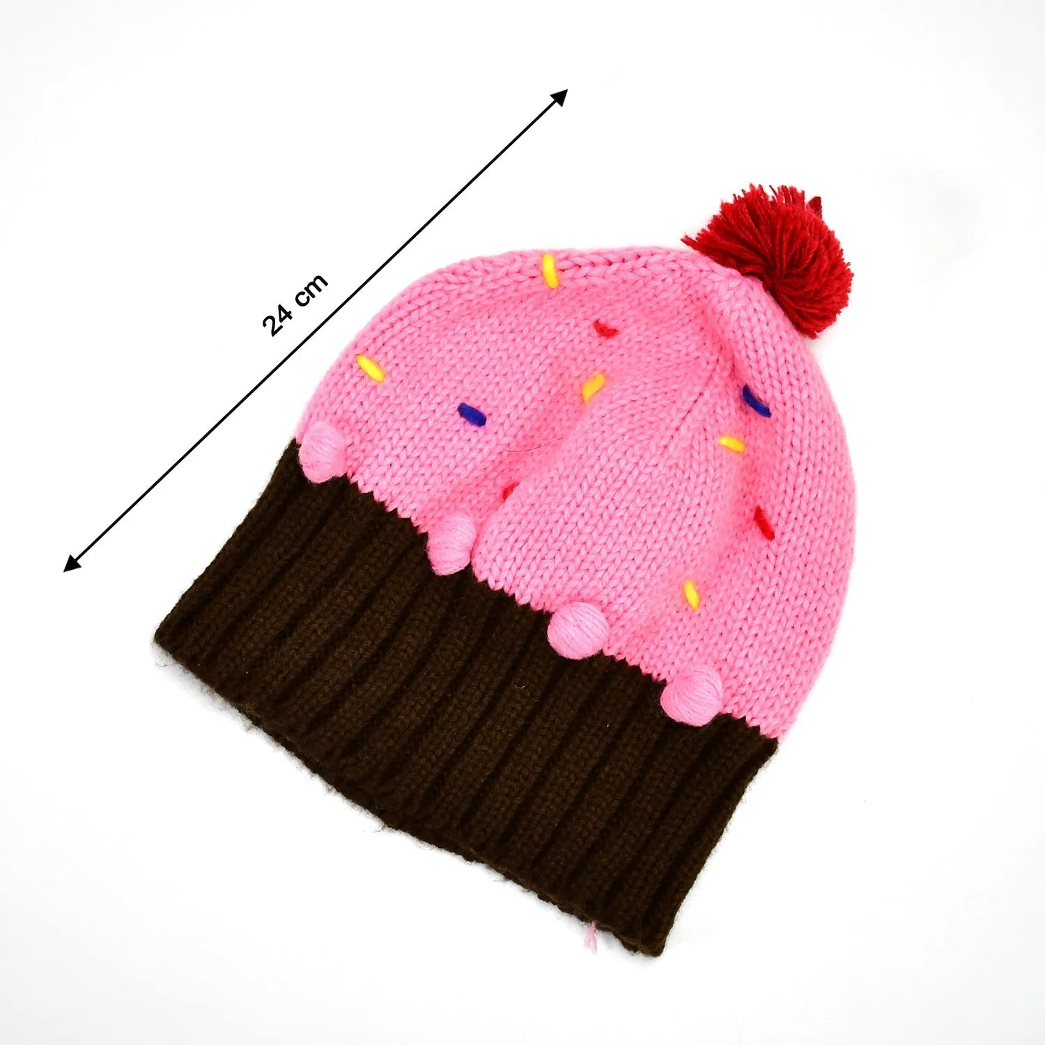 6353 Men's and Women's Skull Slouchy Winter Woolen Knitted Black Inside Fur Beanie Cap.