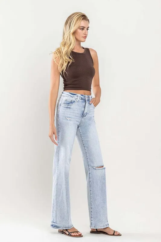 90's Vintage Super High-Rise Flare Jeans