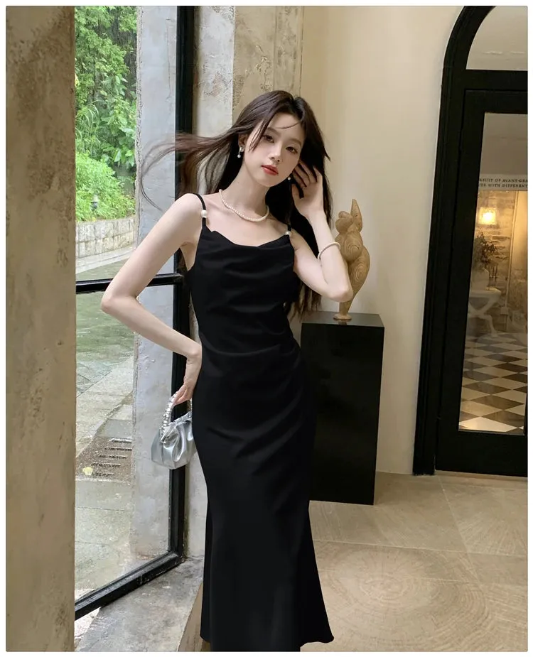 Aiertu Sexy Summer Women Spaghetti Strap Bodycon Party Dress Sleeveless Casual Solid Chic Evening Club Birthday Vestidos Female Clothes