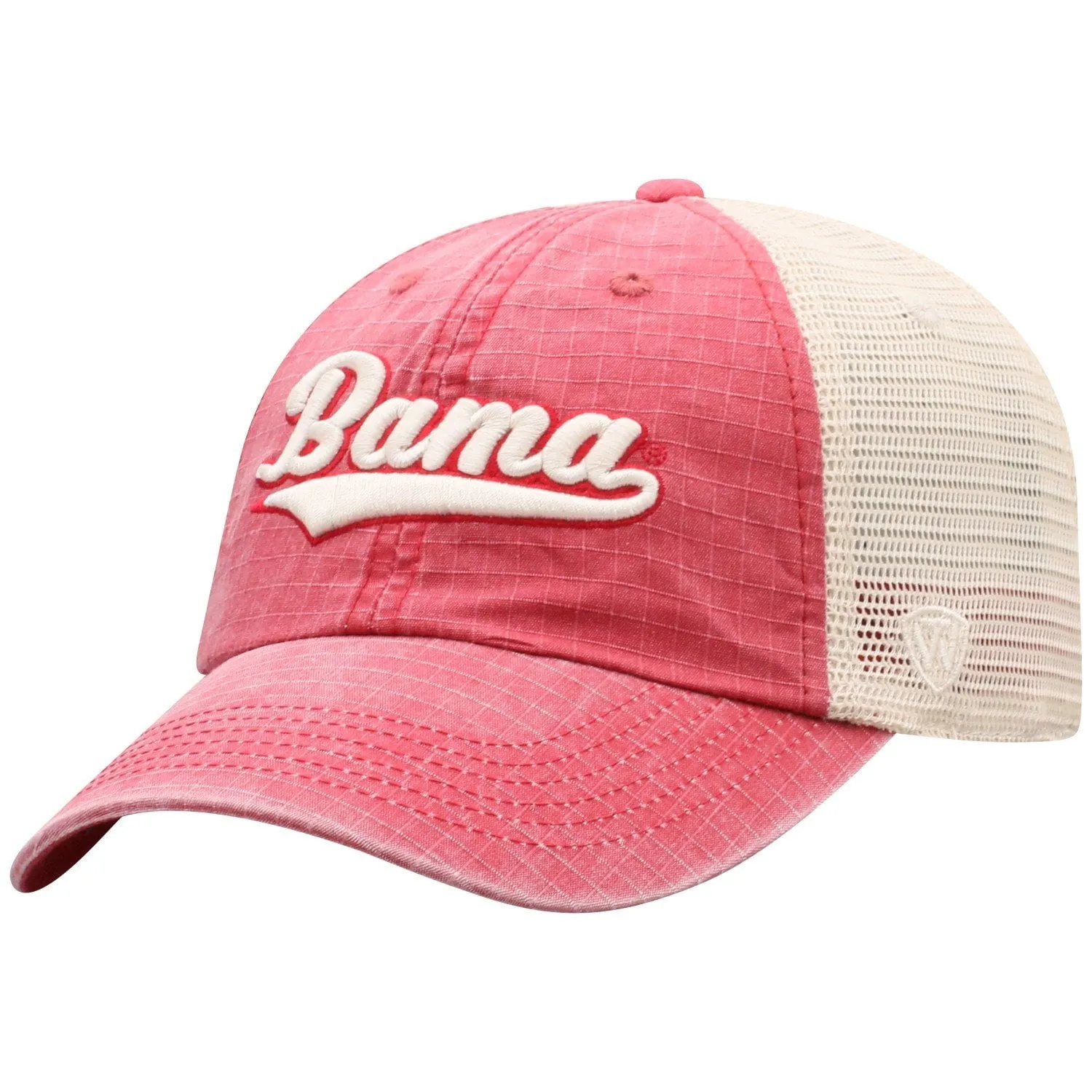 Alabama Crimson Tide TOW Red "Raggs" Mesh Script Logo Snapback Slouch Hat Cap