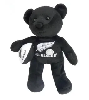 All Blacks Rugby Beanie Bear and Ball with Haka Sound