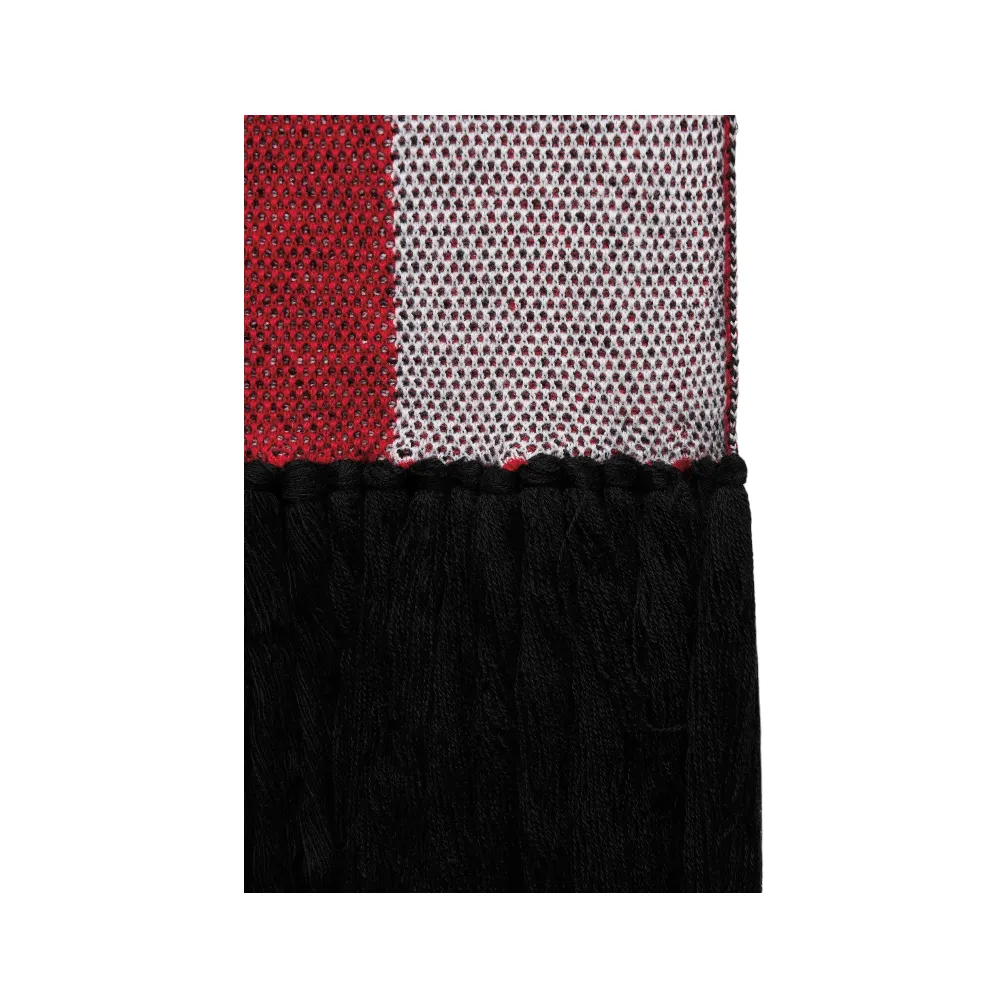 Amiri Check Cashmere Scarf Red