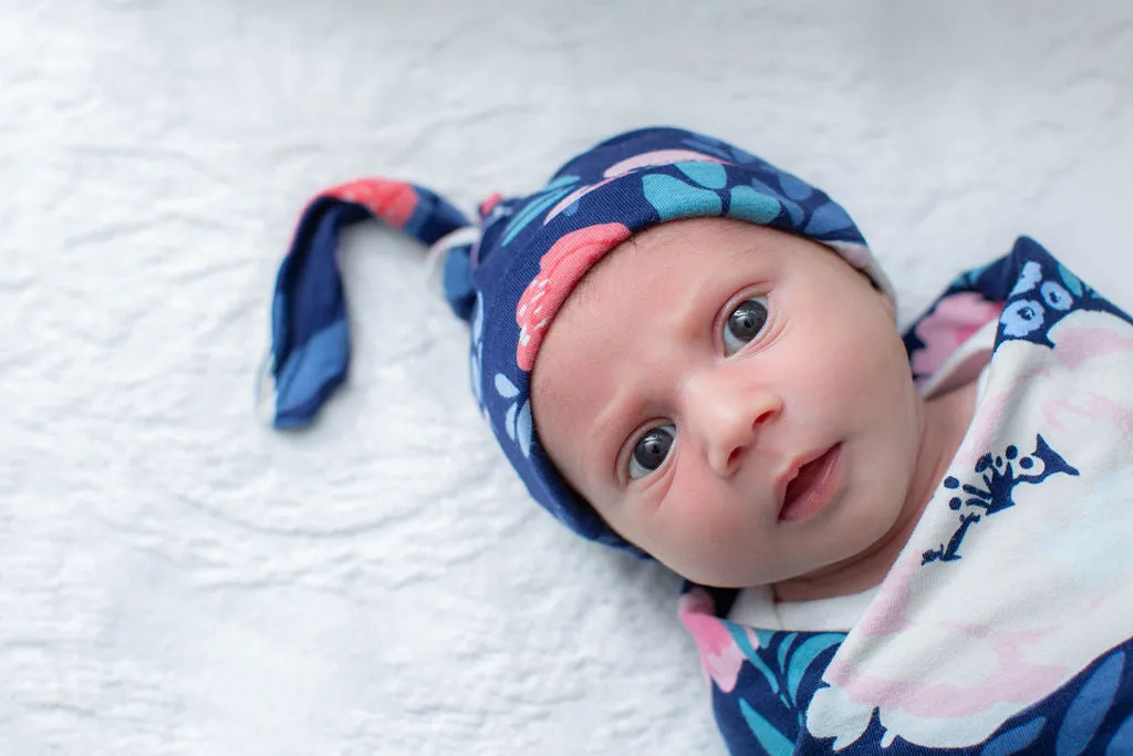 Annabelle Swaddle Blanket & Newborn Hat Set