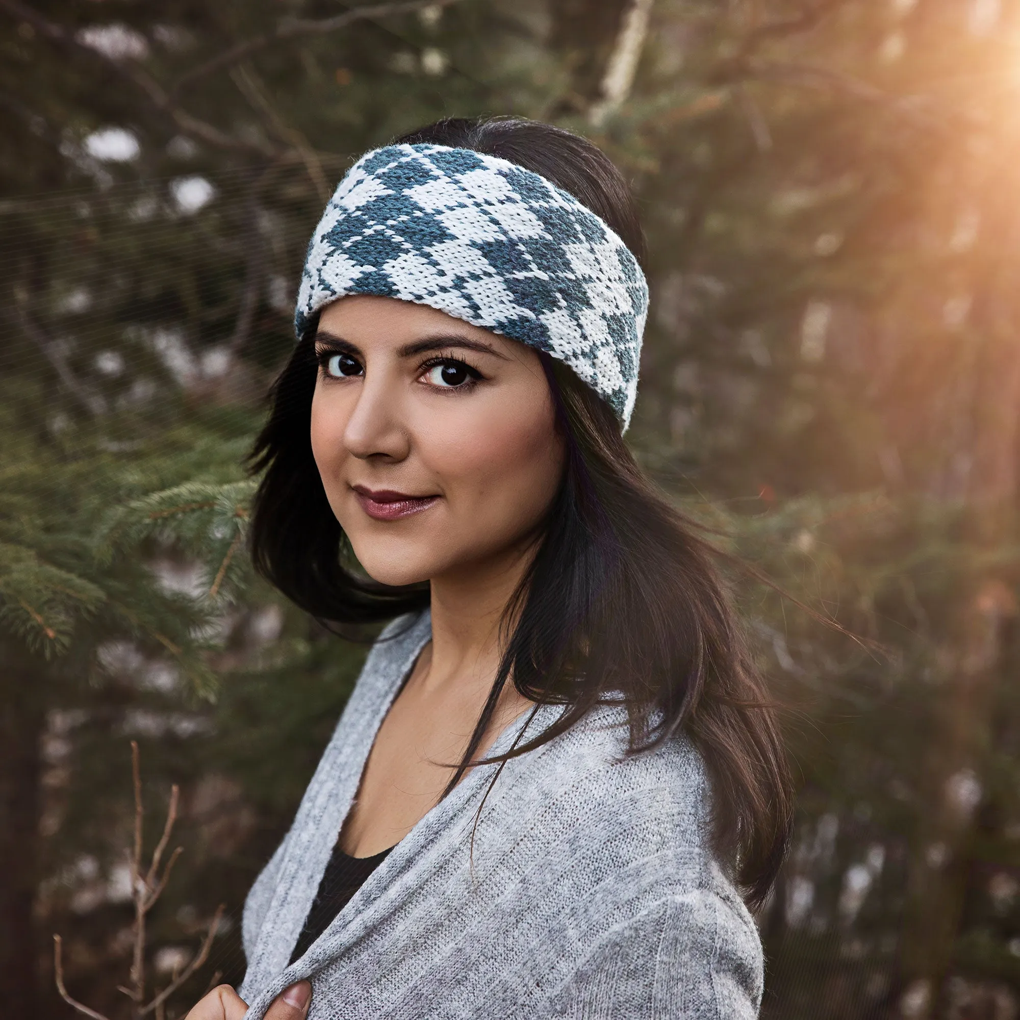 Argyle Headband / Ear Warmer Knitting Pattern