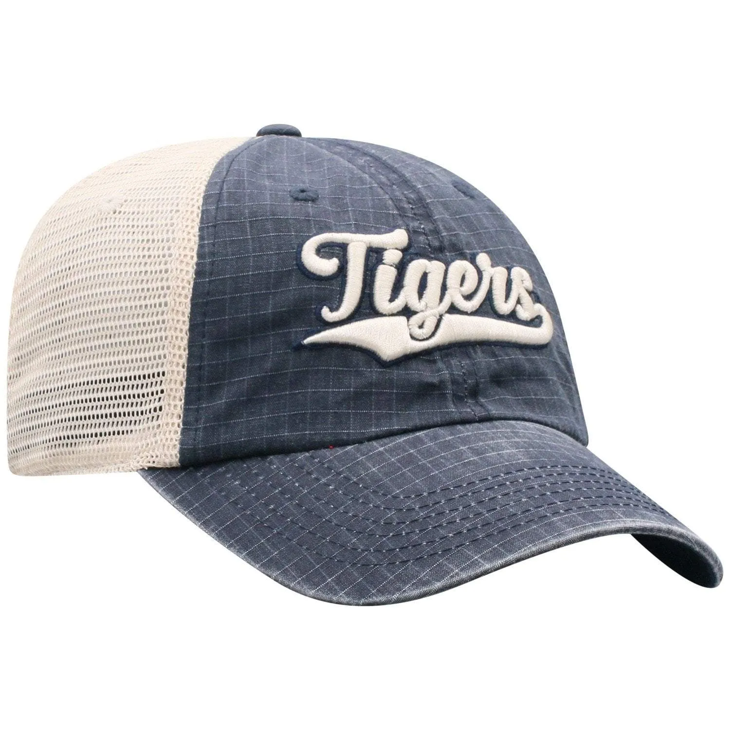 Auburn Tigers TOW Navy "Raggs" Mesh Script Logo Snapback Slouch Hat Cap