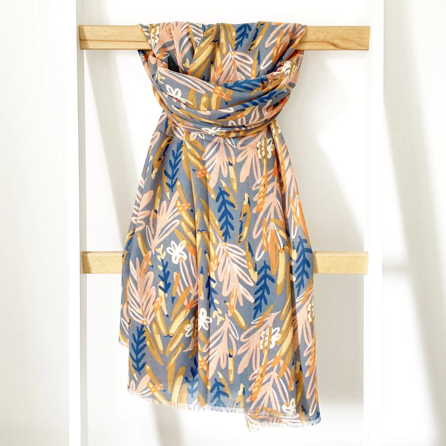 Autumn Leaf Print Scarf