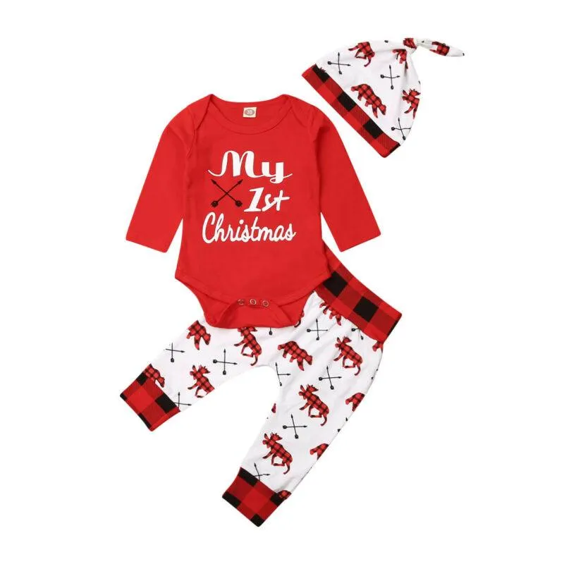 Baby Boy My First Christmas Outfit