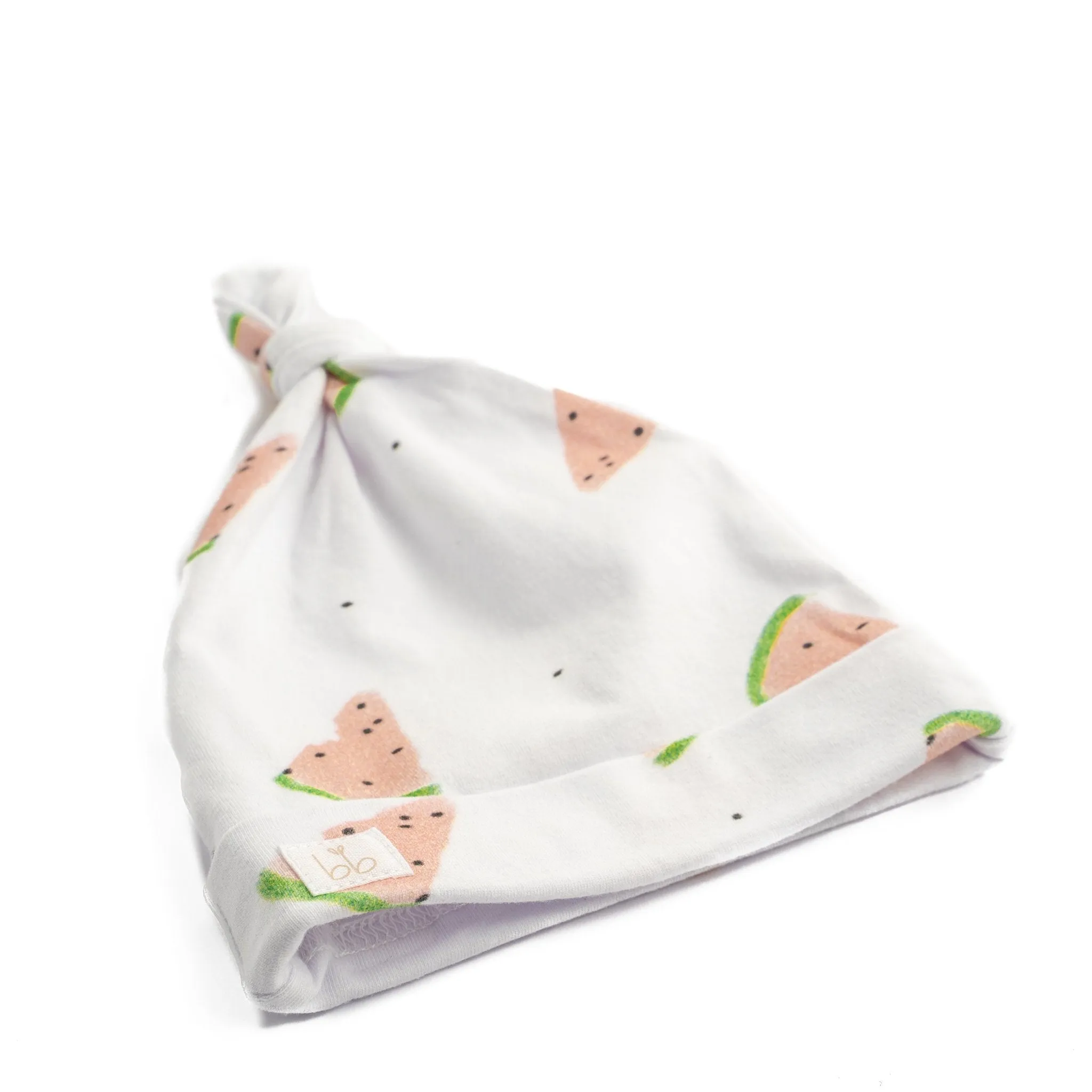 Bamboo Muslin Swaddle Blanket & Topknot Set - Under the Sea