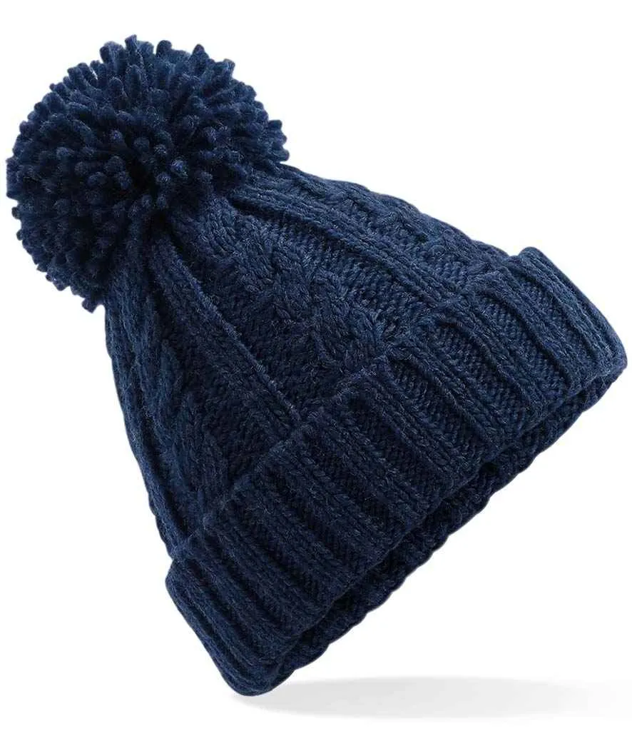 BB480 - Beechfield Cable Knit Melange Beanie