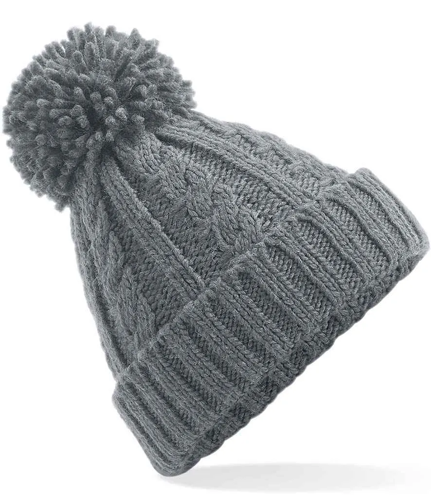 BB480 - Beechfield Cable Knit Melange Beanie