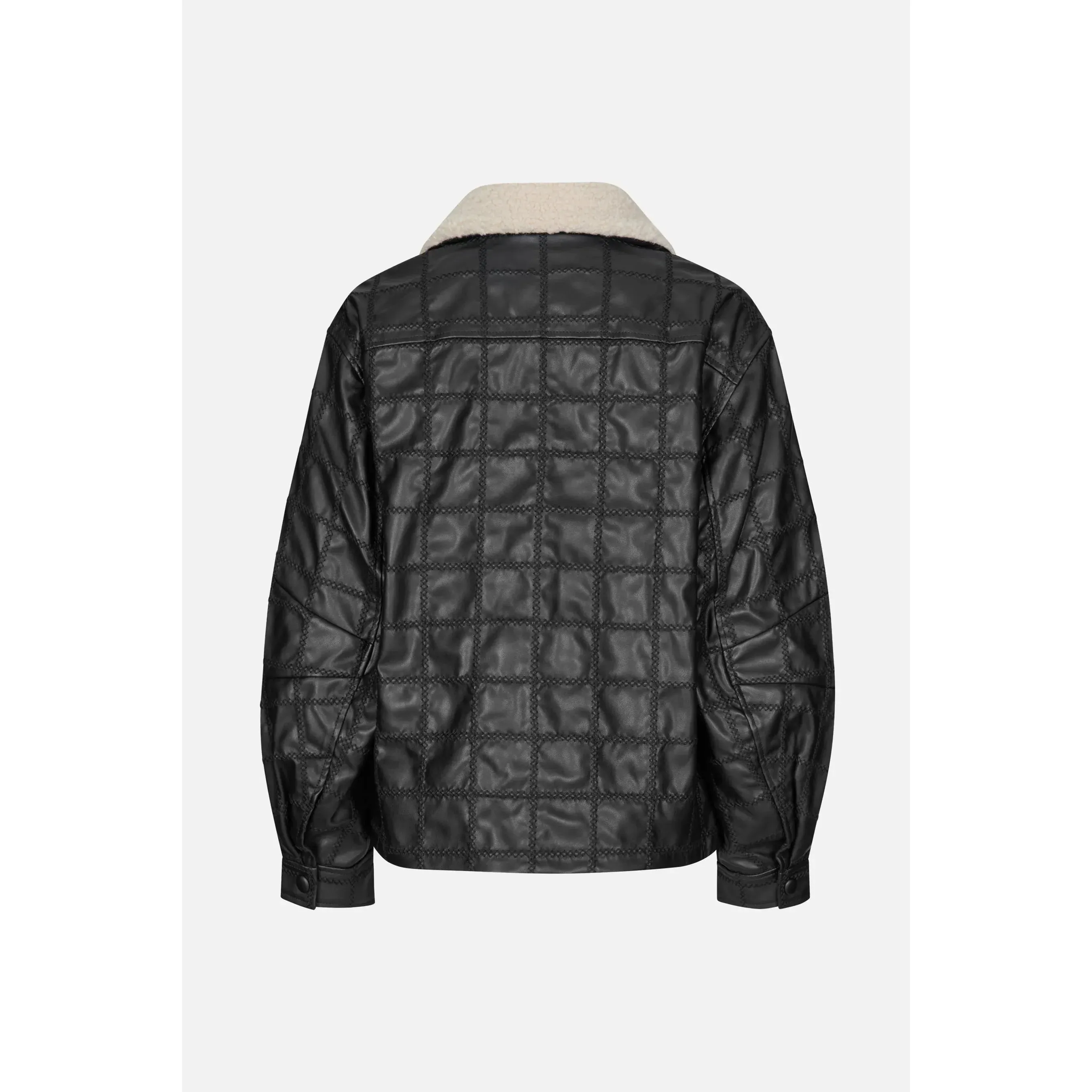 Betha PU Biker Jacket Black