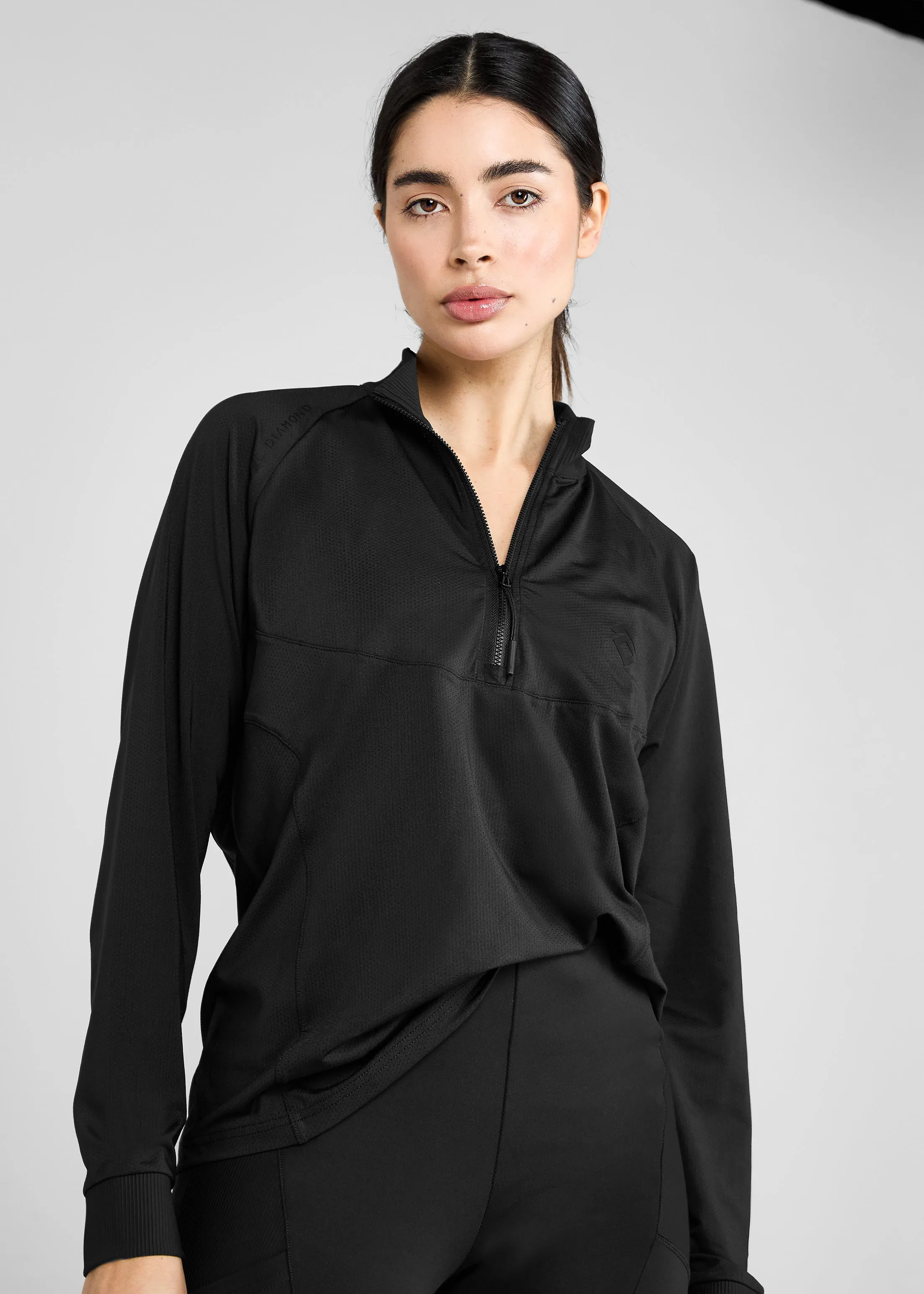 Black Long Sleeve Mesh Shirt