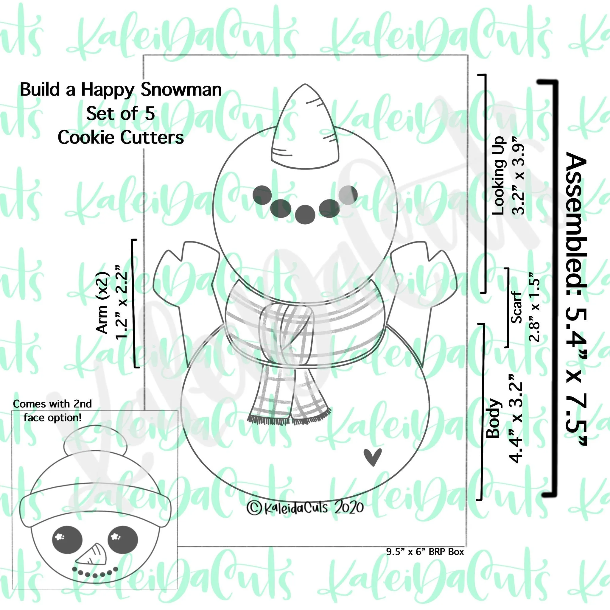 Build a Happy Snowman Set - 5 Cookie Cutters