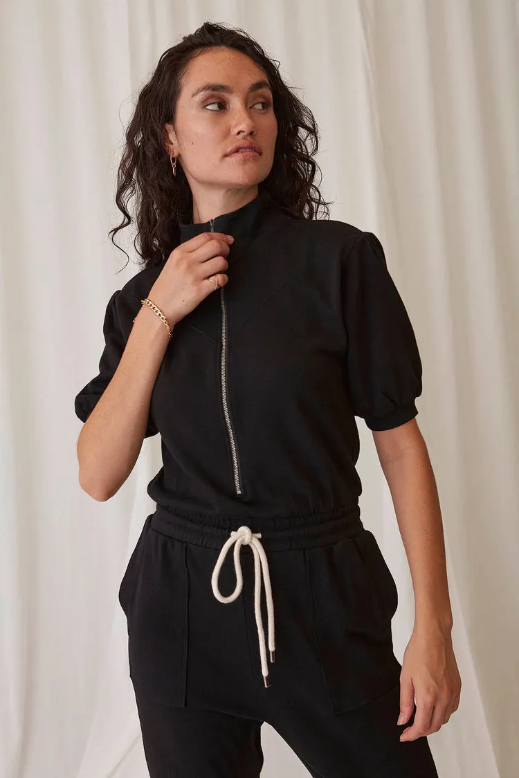 Campbell Jumpsuit in Deep Black