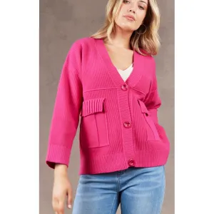 Cardigan Nakako Pocket - Magenta