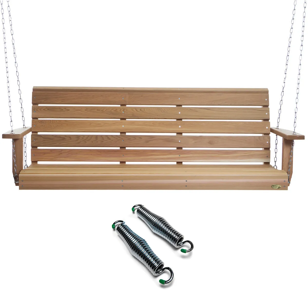 Cedar Porch Swing  - Handcrafted In Canada With Rot Resistant, Untreated, Western Red Cedar.