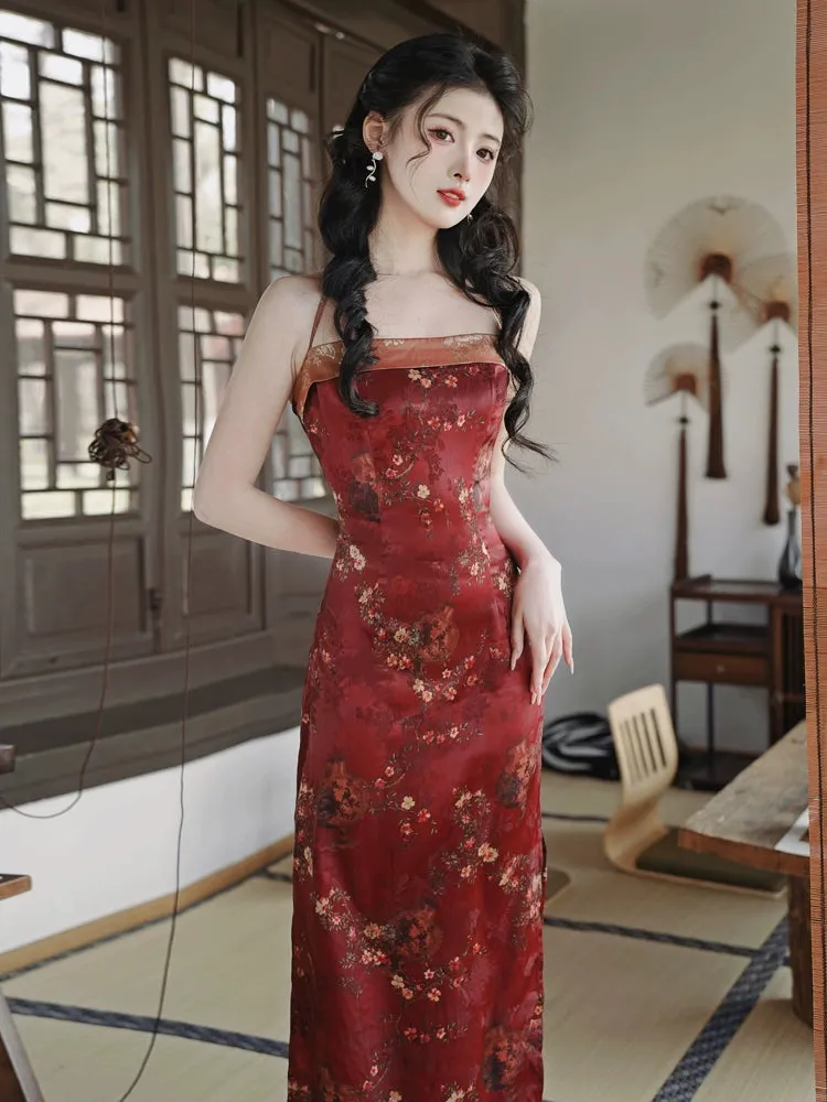 Cheongsam x Modern Hanfu: Scarlet