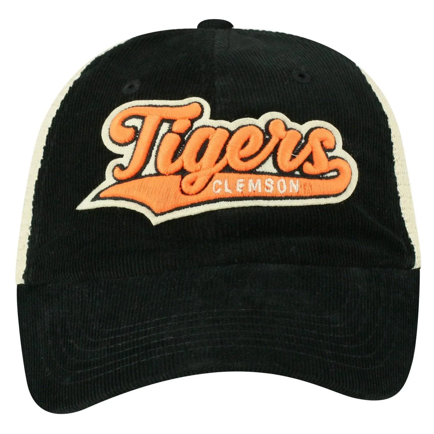 Clemson Tigers TOW "Rebel" Corduroy & Mesh Snapback Relax Hat Cap