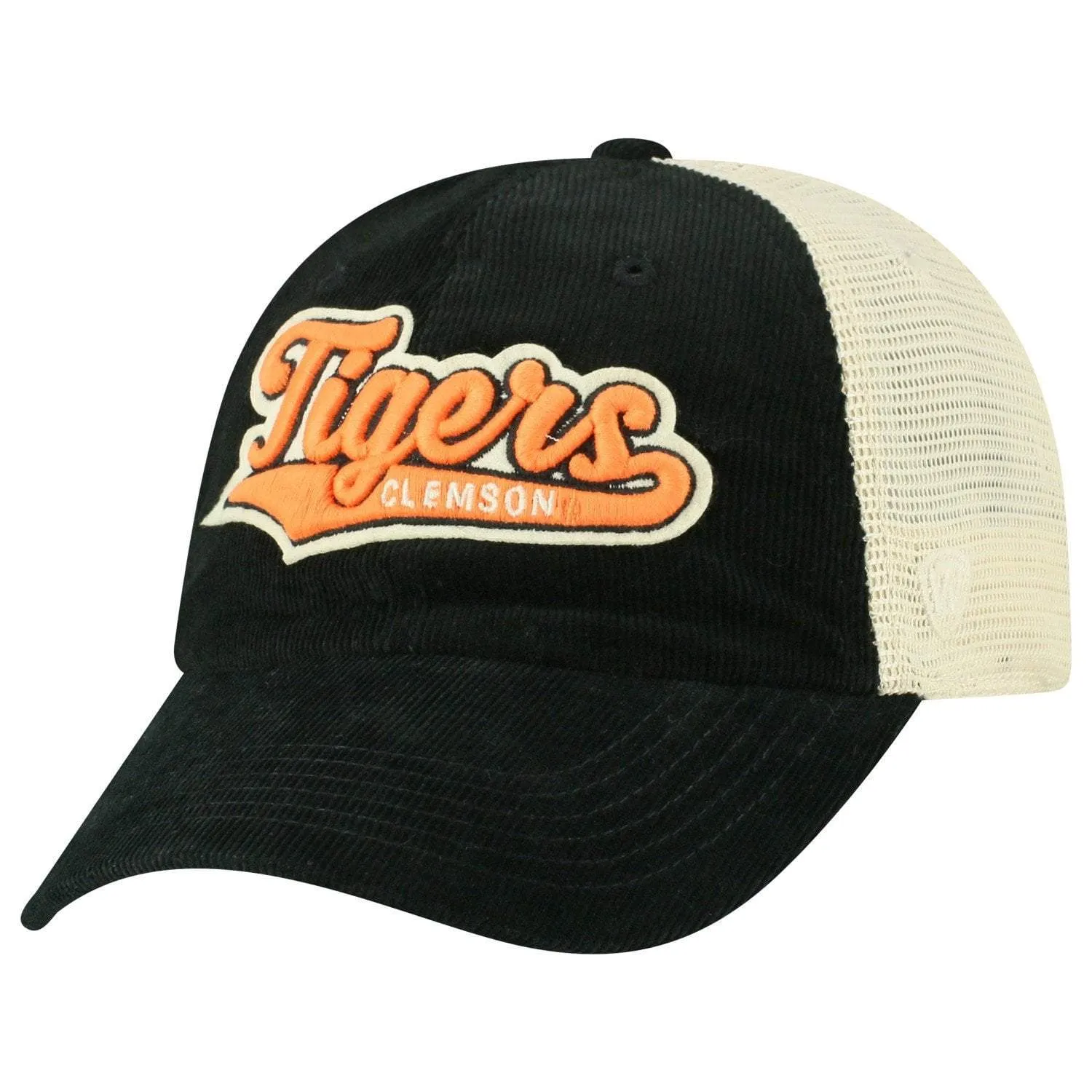 Clemson Tigers TOW "Rebel" Corduroy & Mesh Snapback Relax Hat Cap