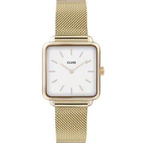 Cluse CW0101207002 La Tetragone Gold Tone Mesh Womens Watch