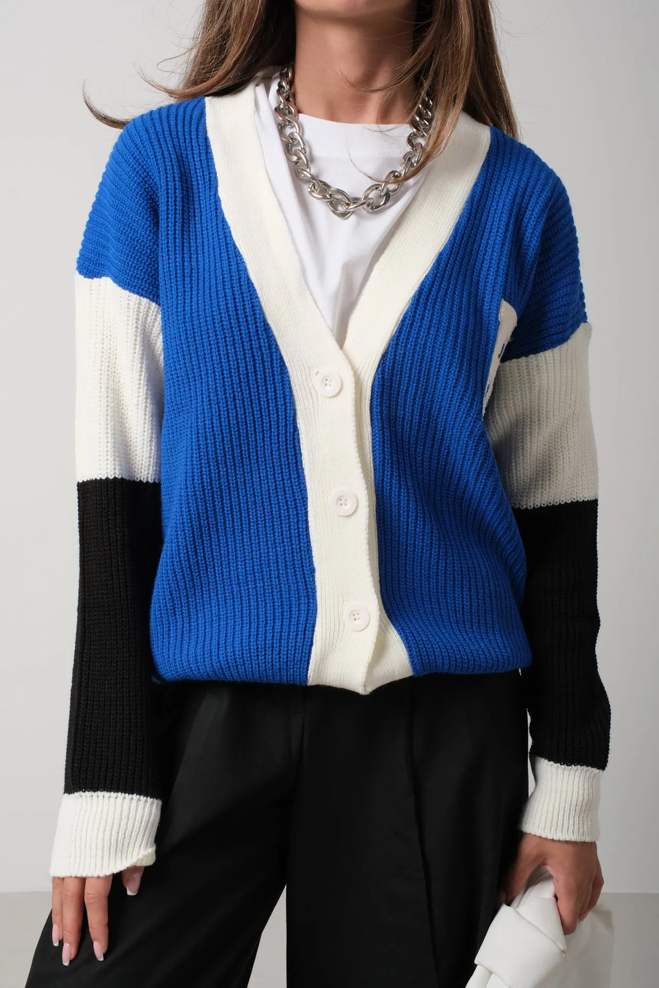 College Cardigan with Crest