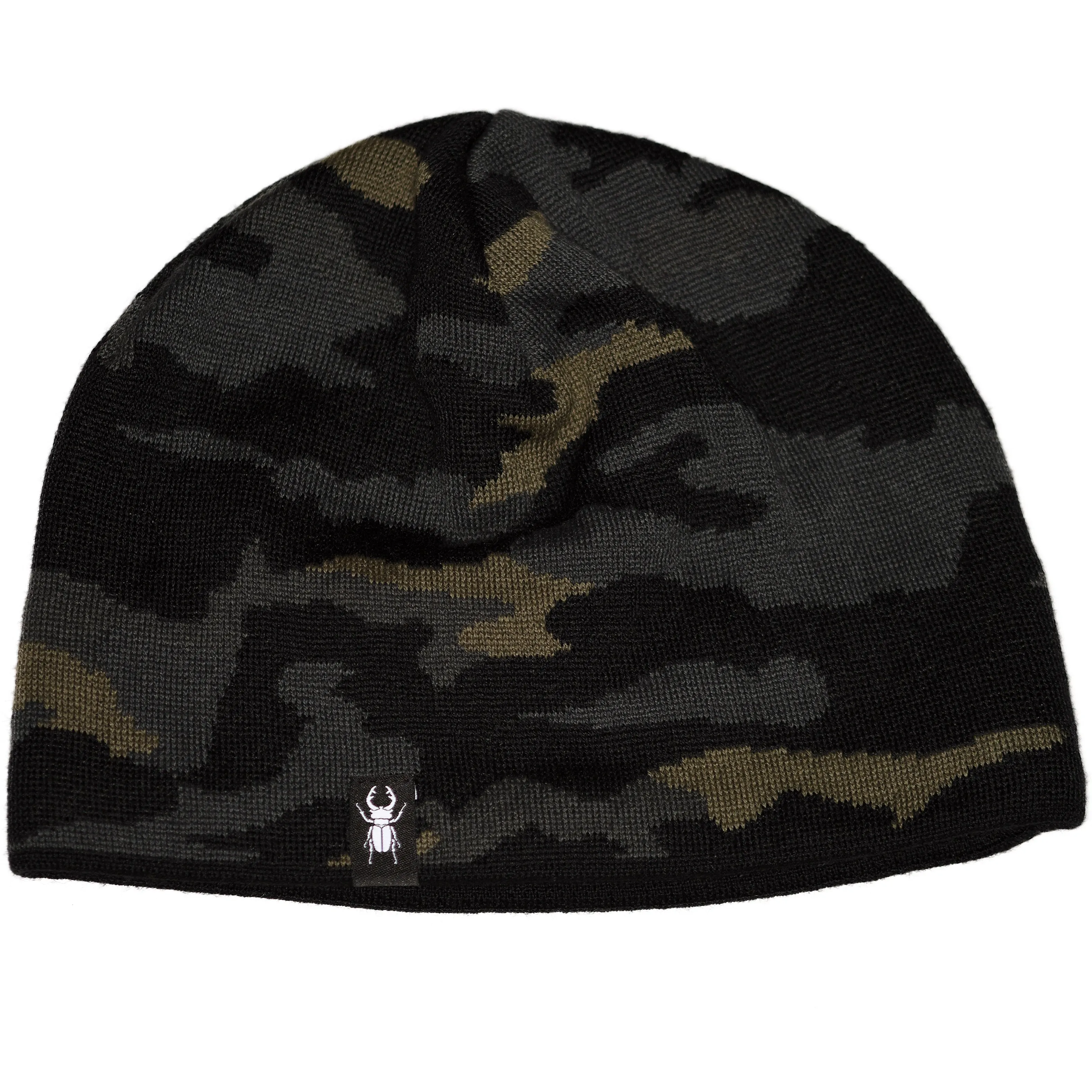 Commando Black Beanie - KInderbeanie