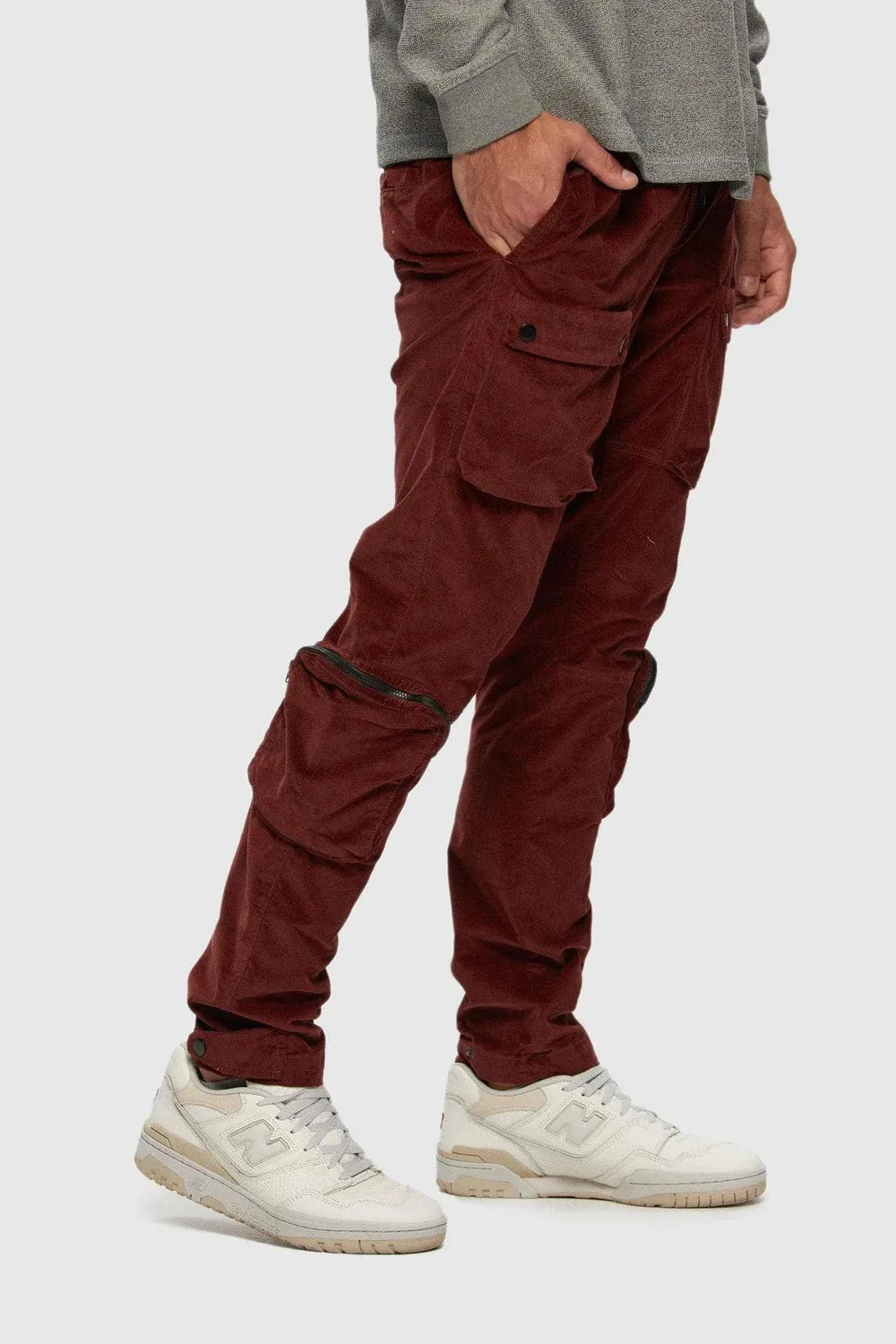 Corduroy Utility Pant (Dark Rust)