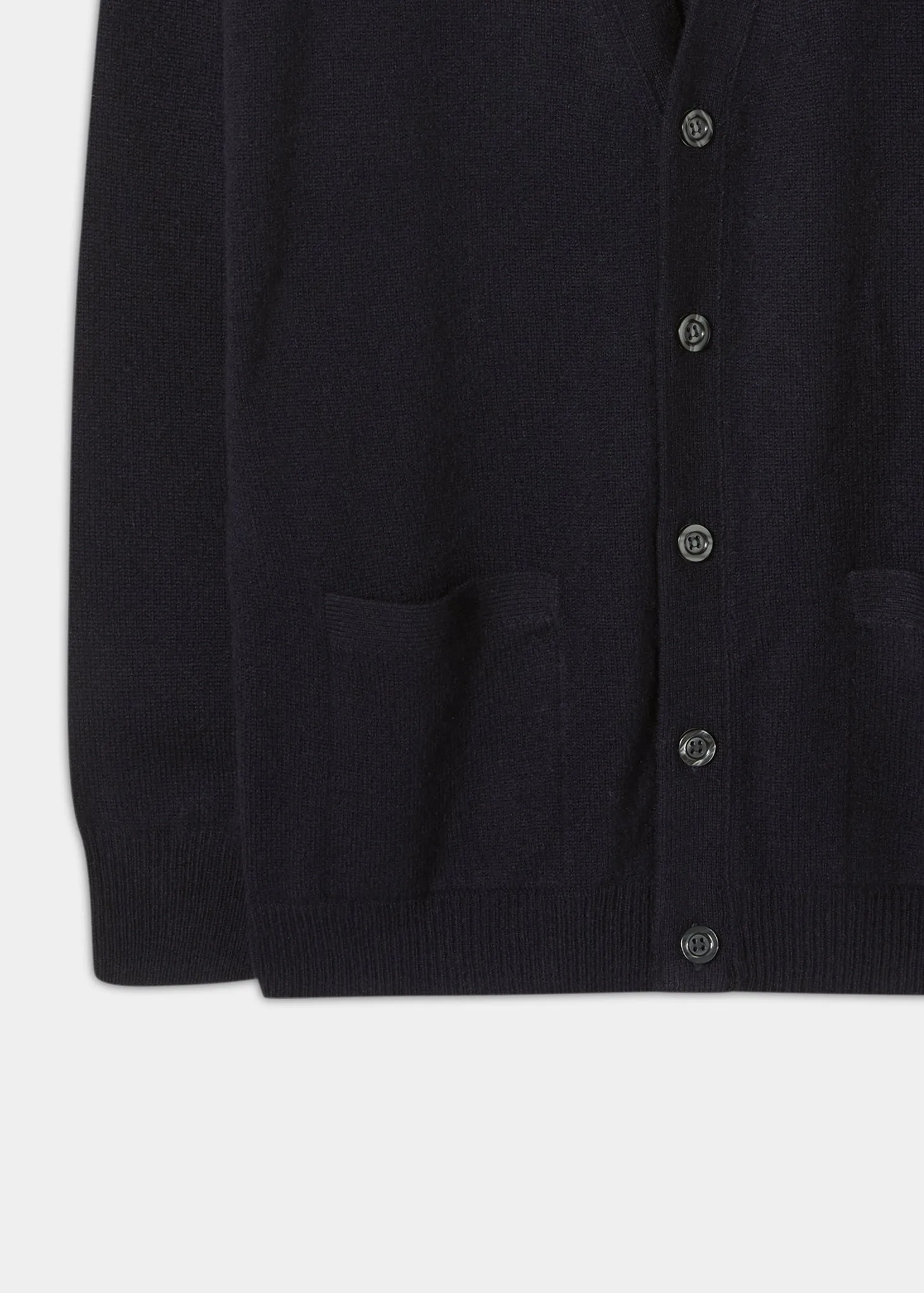 Cornwall Lambswool Cardigan in Navy - Classic Fit