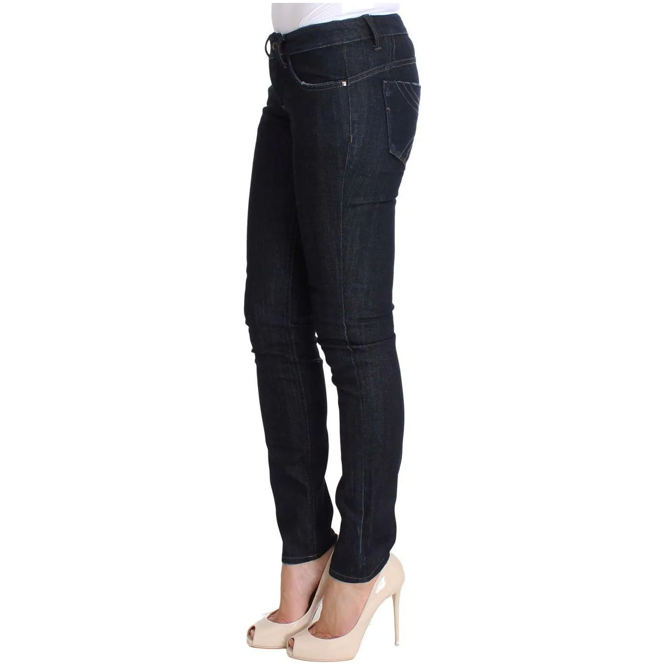 Costume National Chic Slim Fit Skinny Blue Jeans