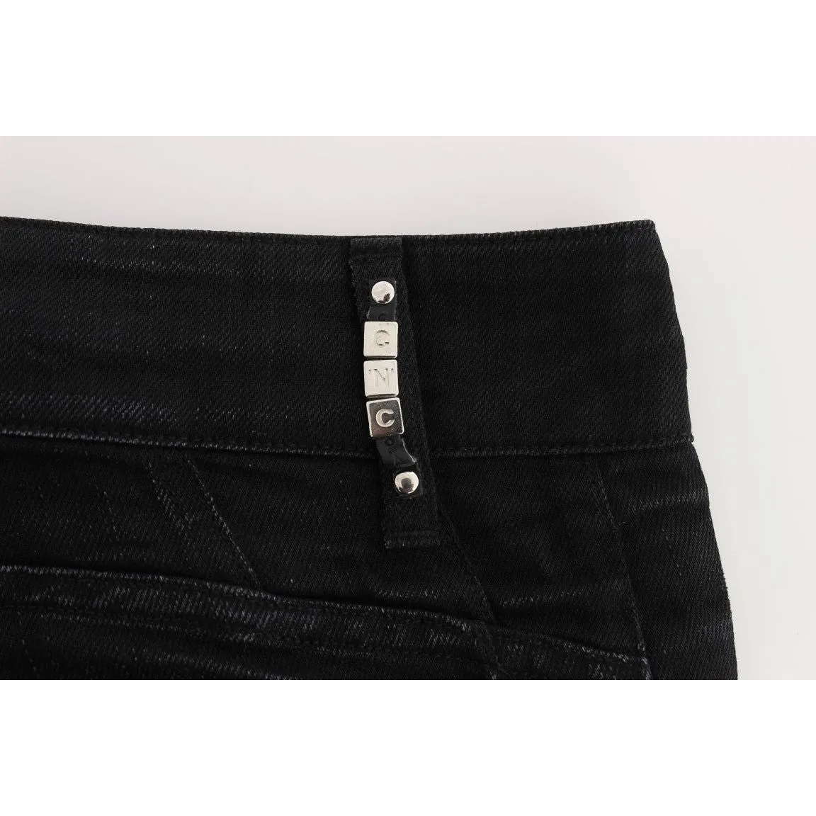 Costume National Elegant Black Slouchy Fit Jeans for Trendsetters