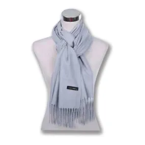 Couthie Plain Coloured Scarf Light Grey (CS15)