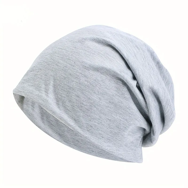 Cozy Slouchy Beanie Hat for Women and Men - Soft Polyester Knit, Elastic Fit, Casual Solid Color Design, Chemo Cap for Autumn and Winter - Perfect for Everyday Wear