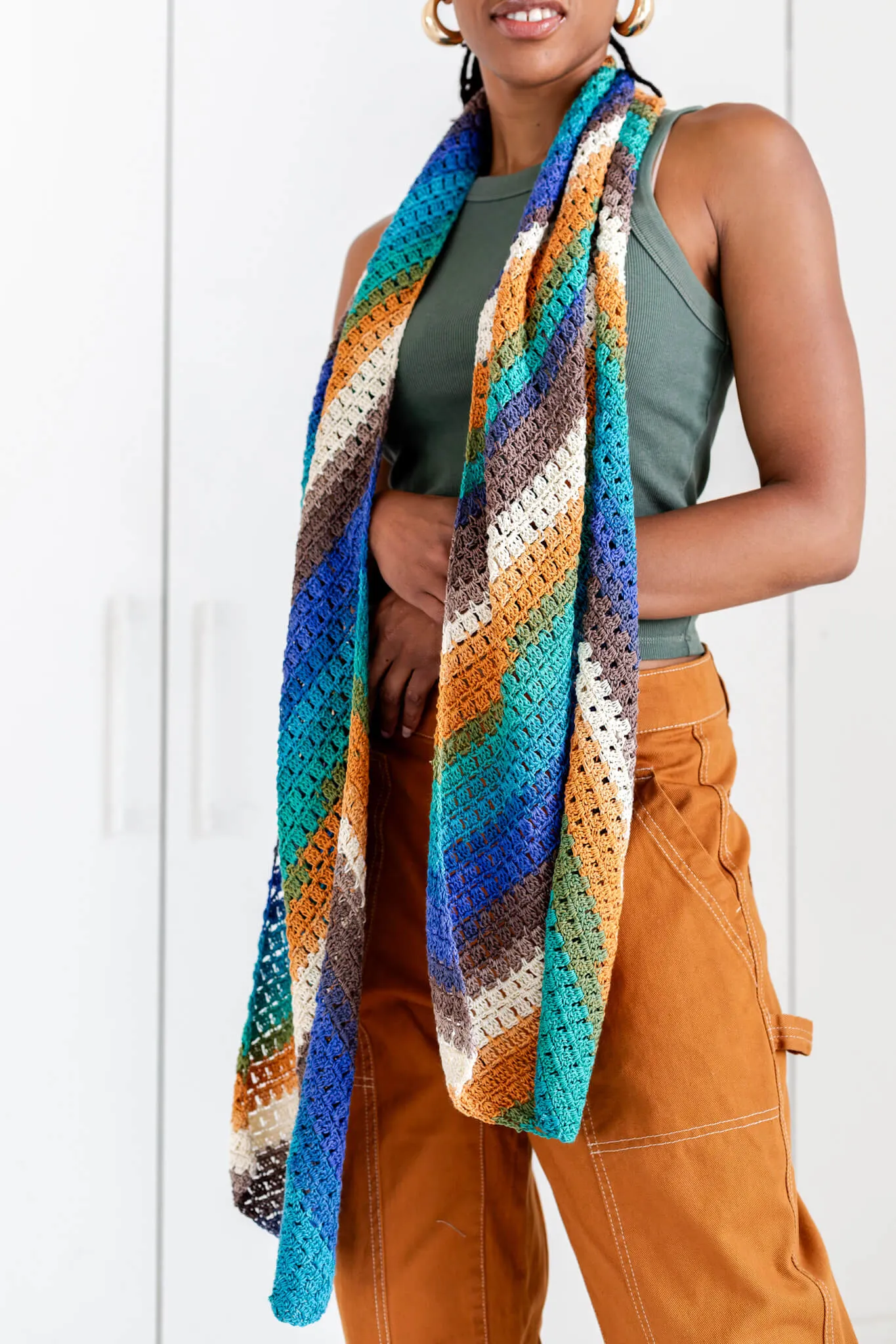 Crochet Kit - Kelli Bias Scarf