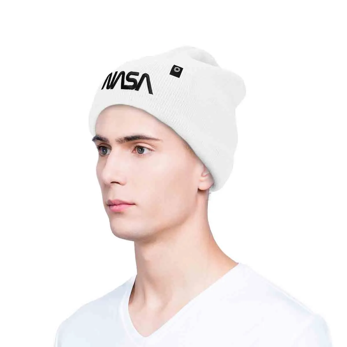 Dalix NASA Worm Logo Beanie