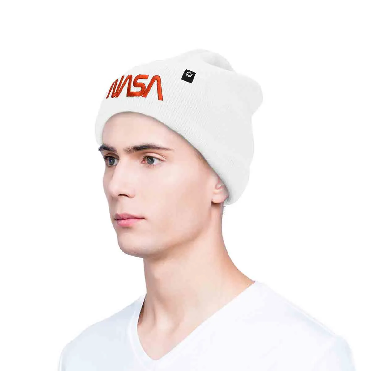 Dalix NASA Worm Logo Beanie