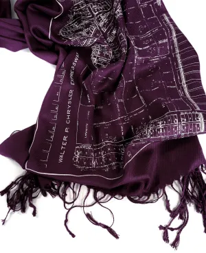 Detroit Map Pashmina, Historic Eastern Market Scarf