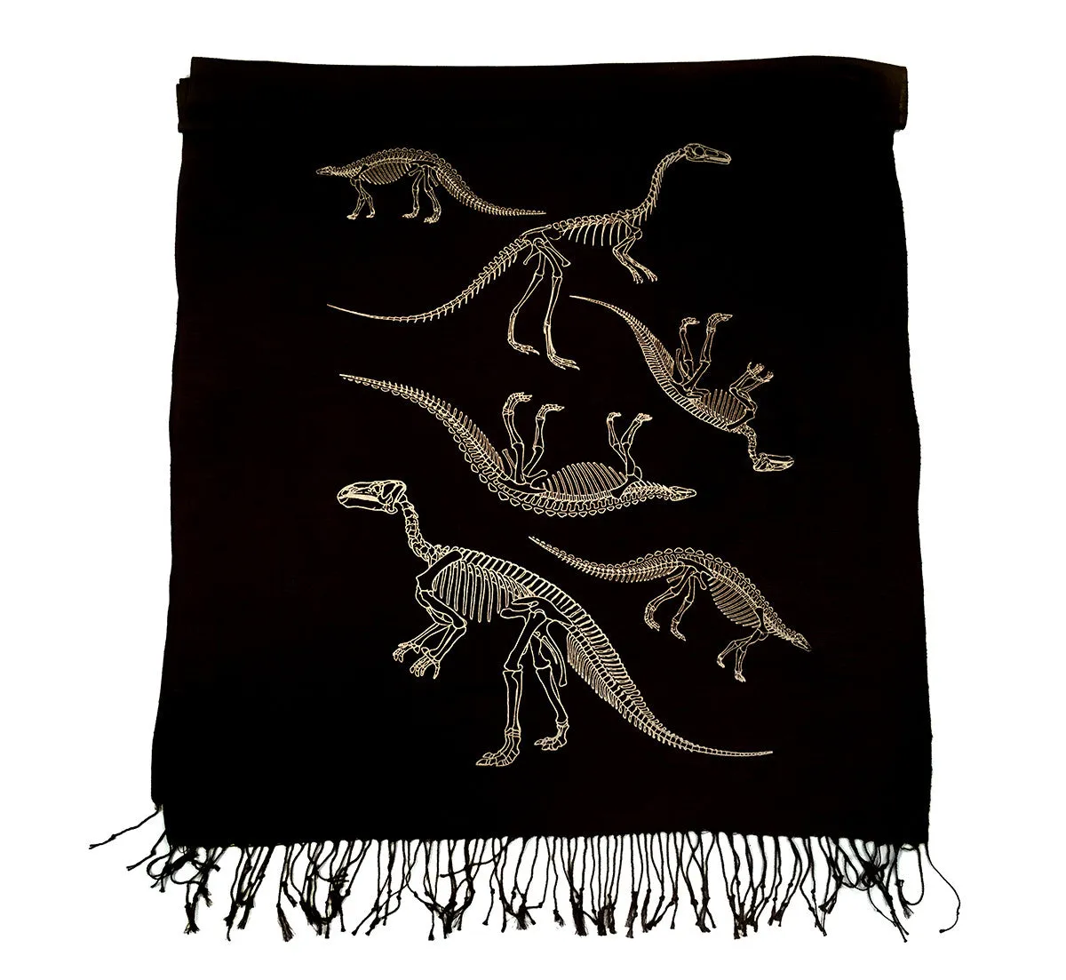 Dinosaur Bones Pashmina Scarf