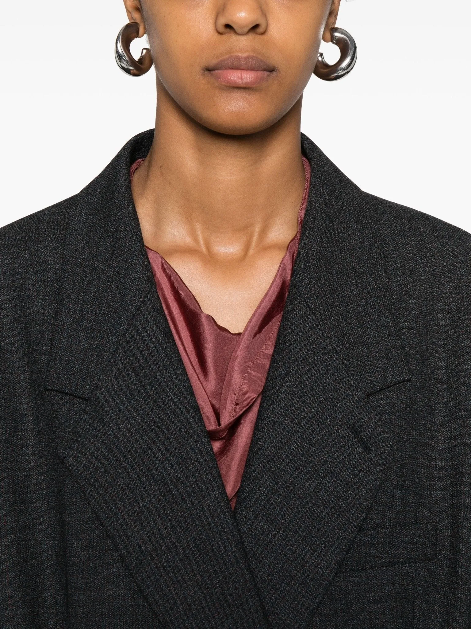 double-breasted tailored blazer