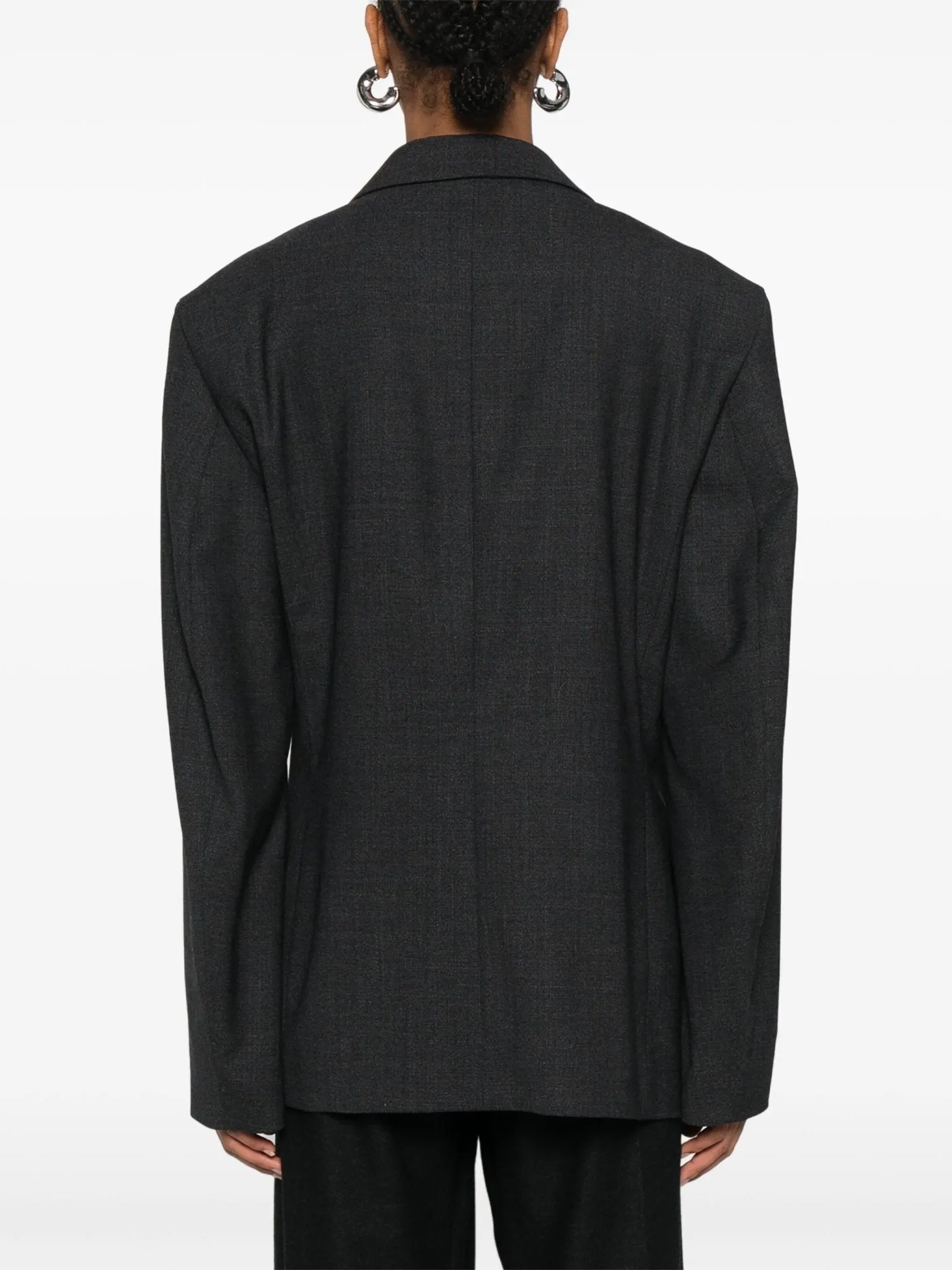 double-breasted tailored blazer