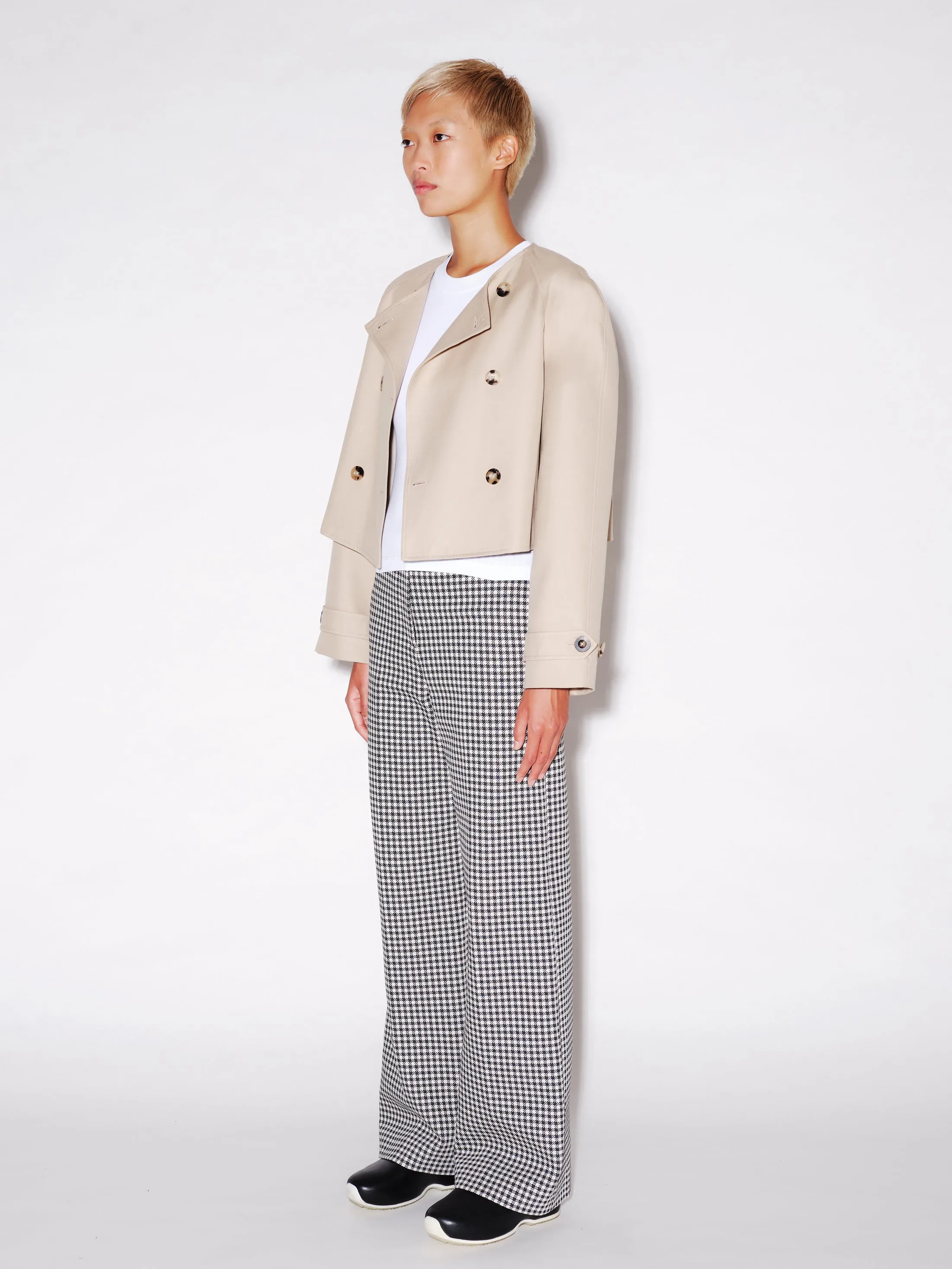 DOUBLE LAYER TRENCH COAT