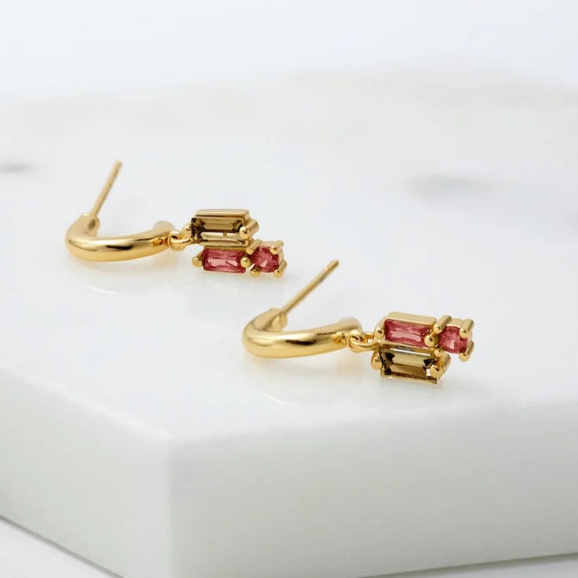 Elenore Earring - Gold/Rouge