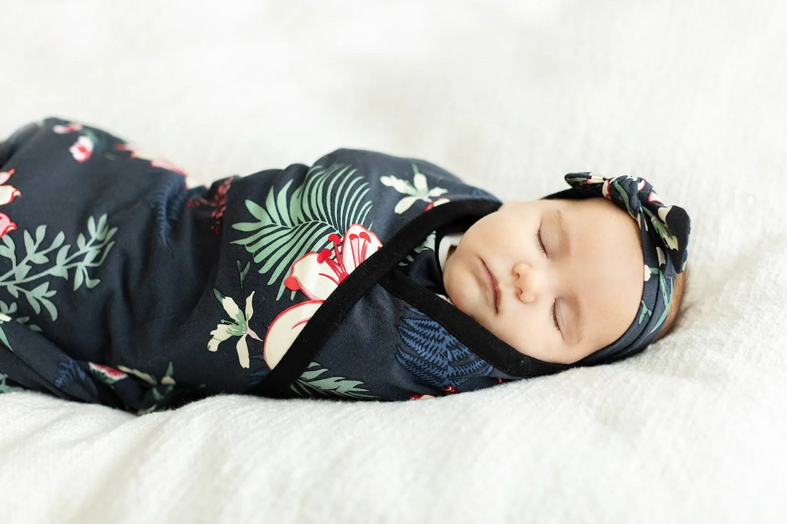 Elise Swaddle Blanket & Newborn Headband Set