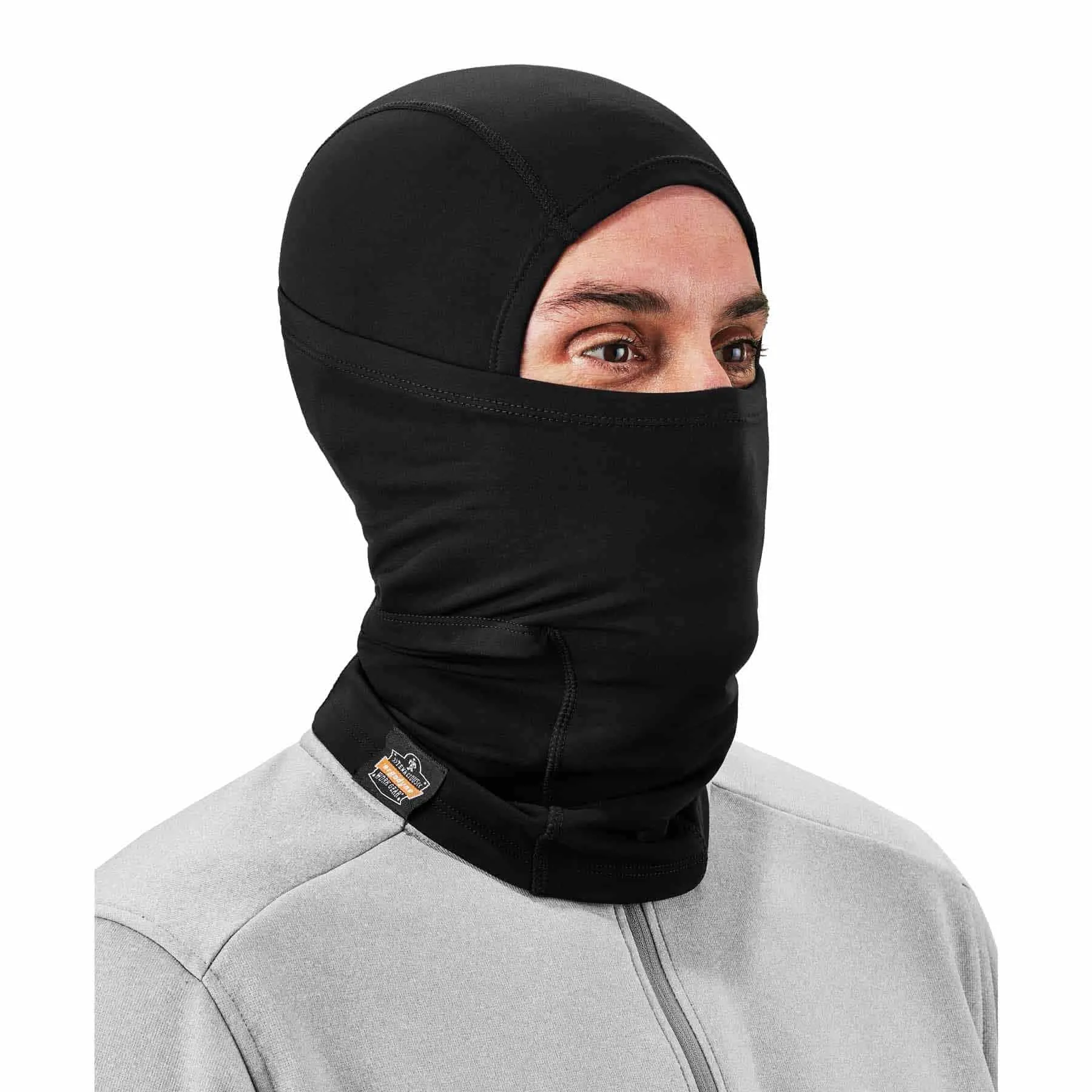 Ergodyne 16844 6844  Black Dual-Layer Balaclava Face Mask