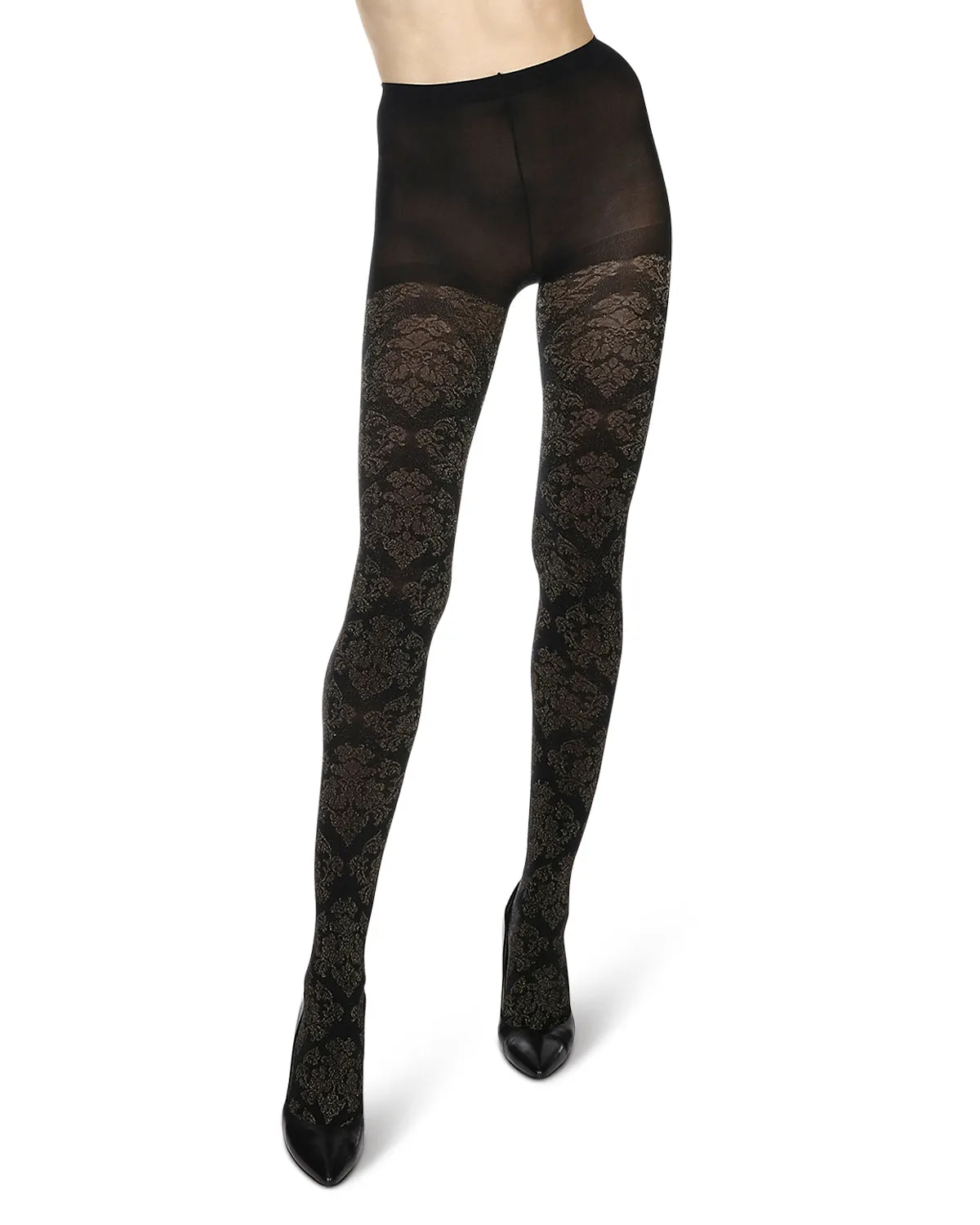 Exquisite Glam Baroque Opaque Tights