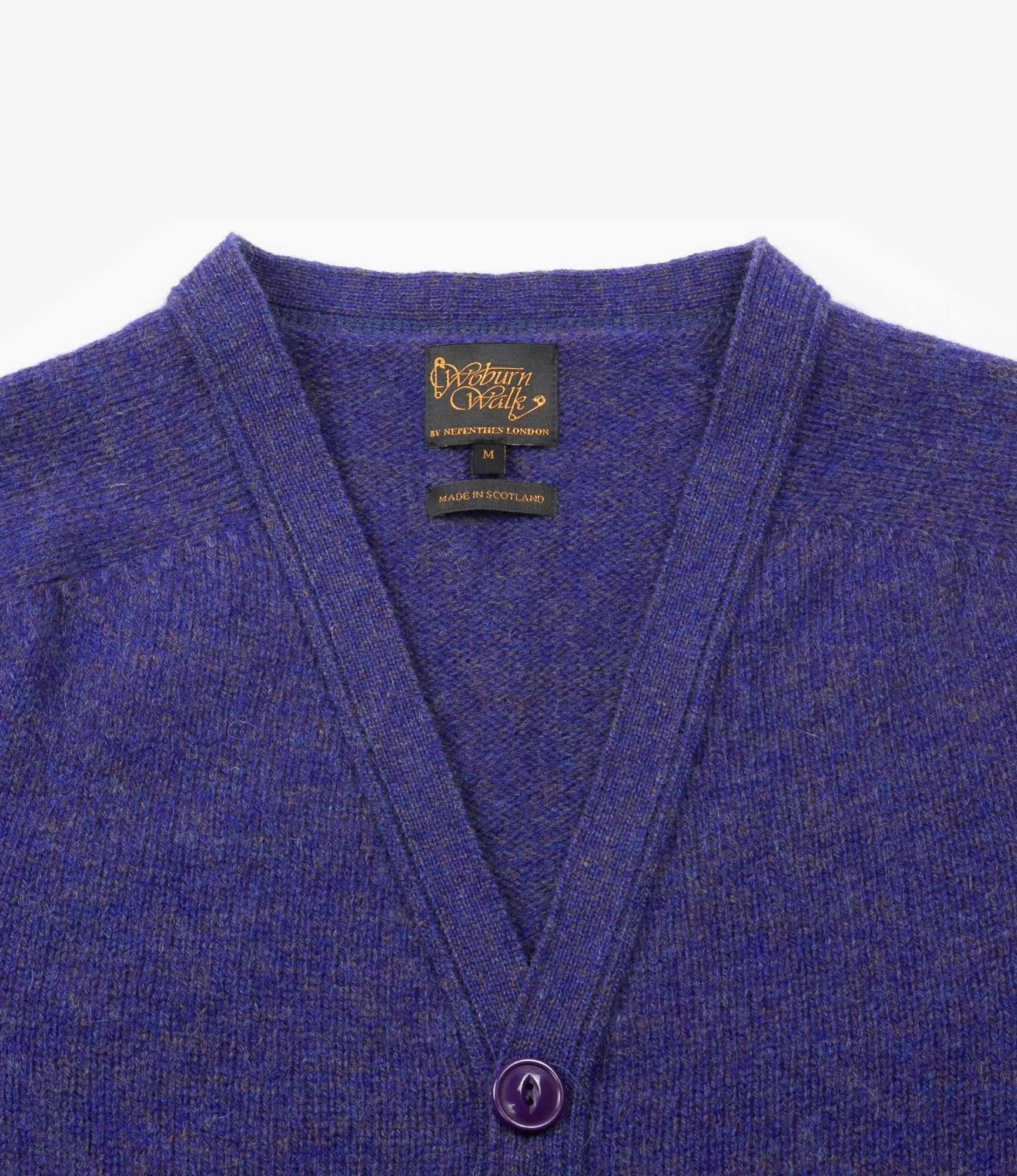 Fisherman Shetland Cardigan – Royal Violet