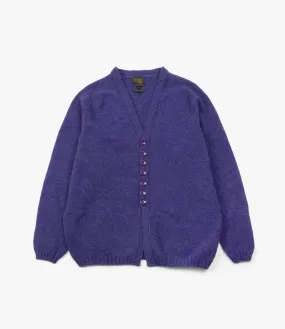 Fisherman Shetland Cardigan – Royal Violet