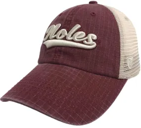 Florida State Seminoles TOW Garnet "Raggs" Mesh Script Snapback Slouch Hat Cap